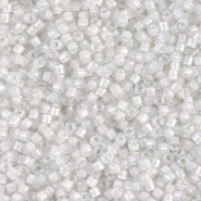 Miyuki delica beads 10/0 - Lined white ab DBM-66